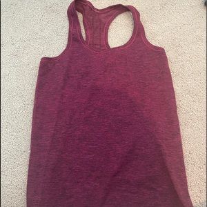 Magenta racerback tank top